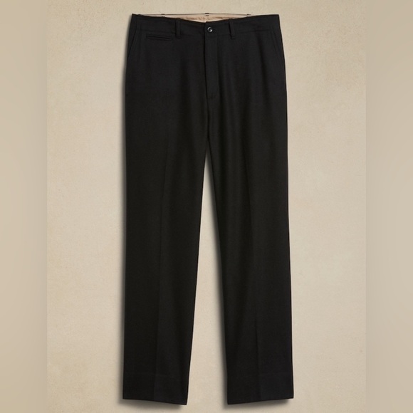 NWT! Banana Republic Black Italian Melton Officer Pant - Multiple 🩵 - Picture 4 of 6